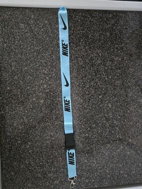 Nike Blue Lanyard with Black Logo